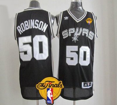 Jerseys Factory Cheap Revolution 30 Spurs #50 David Robinson Bla