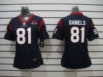 Jerseys Factory Cheap Nike Texans #81 Owen Daniels Navy Blue Tea