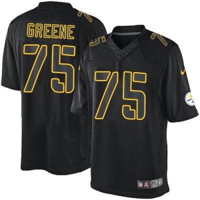 Jerseys Factory Cheap Nike Steelers #75 Joe Greene Black Men's S