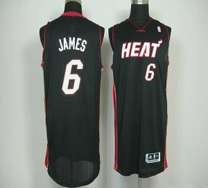 Jerseys Factory Cheap Revolution 30 Heat #6 LeBron James Black S