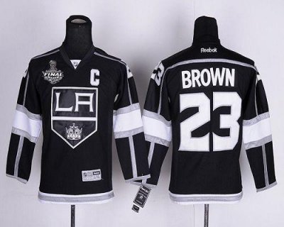 Jerseys Factory Cheap Kings #23 Dustin Brown Black Home 2012 Sta