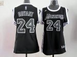 Jerseys Factory Cheap Lakers #24 Kobe Bryant Black/White Women's