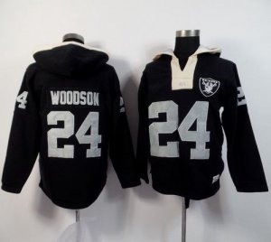 Jerseys Factory Cheap Oakland Raiders #24 Charles Woodson Black
