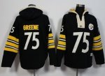 Jerseys Factory Cheap Pittsburgh Steelers #75 Joe Greene Black P