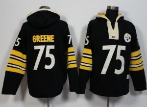 Jerseys Factory Cheap Pittsburgh Steelers #75 Joe Greene Black P