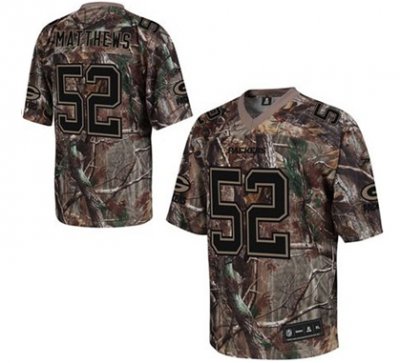 Jerseys Factory Cheap Packers #52 Clay Matthews Camouflage Embro