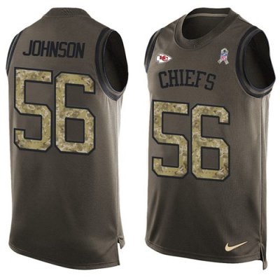 Jerseys Factory Cheap Nike Chiefs #56 Derrick Johnson Green Men'