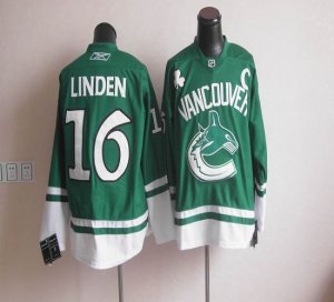 Jerseys Factory Cheap Canucks St Patty's Day #16 Trevor Linden G