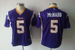 Jerseys Factory Cheap Vikings #5 Donovan McNabb Purple Women's T