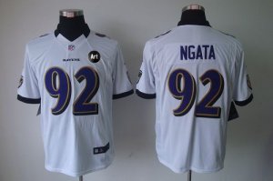 Jerseys Factory Cheap Nike Ravens #92 Haloti Ngata White With Ar