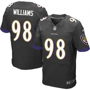 Jerseys Factory Cheap Nike Ravens #98 Brandon Williams Black Alt