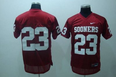 Jerseys Factory Cheap Sooners #23 Allen Patrick Red Embroidered