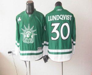 Jerseys Factory Cheap Rangers St Patty's Day #30 Henrik Lundqvis