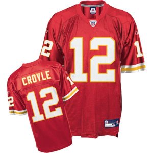 Jerseys Factory Cheap Chiefs #12 Brodie Croyle Red Stitched NFL