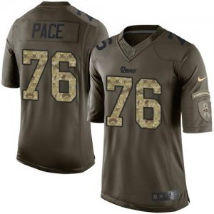 Jerseys Factory Cheap Nike Rams #76 Orlando Pace Green Men's Sti