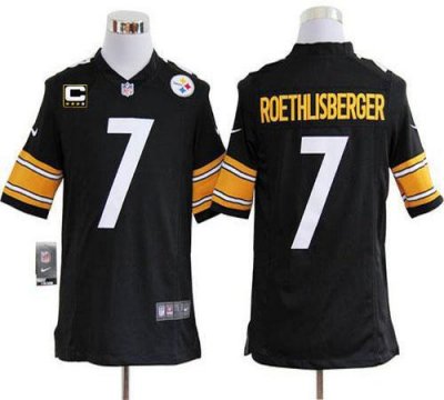 Jerseys Factory Cheap Nike Steelers #7 Ben Roethlisberger Black