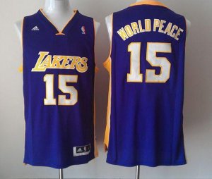 Jerseys Factory Cheap Revolution 30 Lakers #15 Metta World Peace