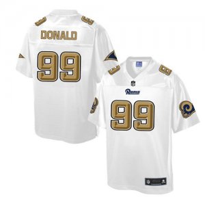 Jerseys Factory Cheap Nike Rams #99 Aaron Donald White Men's NFL