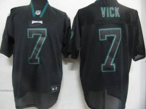 Jerseys Factory Cheap Eagles #7 Michael Vick Lights Out Black St