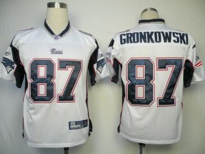 Jerseys Factory Cheap Patriots #87 Rob Gronkowski White Stitched