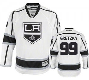 Jerseys Factory Cheap Kings #99 Wayne Gretzky White Road Embroid