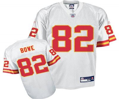 Jerseys Factory Cheap Chiefs #82 Dwayne Bowe White Stitched NFL