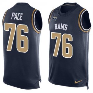 Jerseys Factory Cheap Nike Rams #76 Orlando Pace Navy Blue Team
