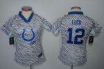 Jerseys Factory Cheap Nike Colts #12 Andrew Luck Zebra Women's E
