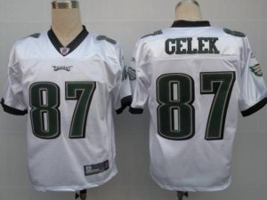 Jerseys Factory Cheap Eagles #87 Brent Celek White Stitched NFL