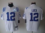 Jerseys Factory Cheap Nike Colts #12 Andrew Luck White With 30TH