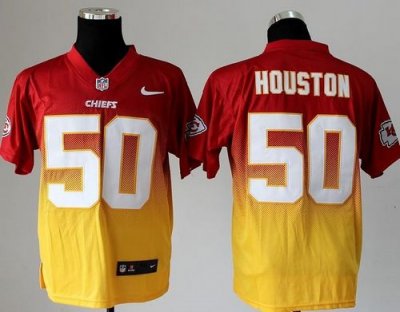 Jerseys Factory Cheap Nike Chiefs #50 Justin Houston Red/Gold Me