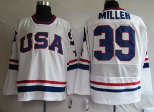 Jerseys Factory Cheap 2010 Olympic Team USA #39 Ryan Miller Embr