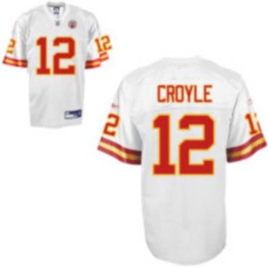Jerseys Factory Cheap Chiefs #12 Brodie Croyle White Stitched NF
