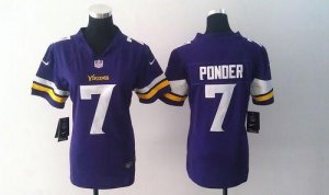 Jerseys Factory Cheap Nike Vikings #7 Christian Ponder Purple Te