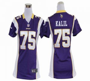 Jerseys Factory Cheap Nike Vikings #75 Matt Kalil Purple Team Co