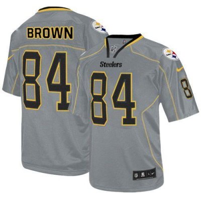Jerseys Factory Cheap Nike Steelers #84 Antonio Brown Lights Out