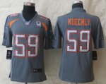 Jerseys Factory Cheap Nike Panthers #59 Luke Kuechly Grey Pro Bo