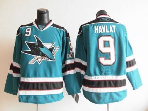 Jerseys Factory Cheap Sharks #9 Martin Havlat Blue Embroidered N