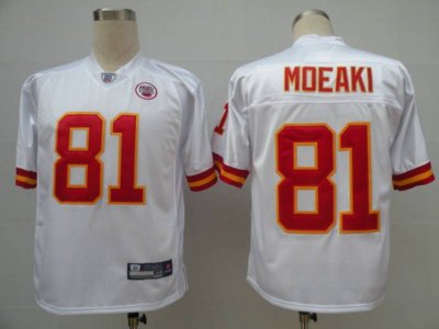 Jerseys Factory Cheap Chiefs #81 Tony Moeaki White Stitched NFL
