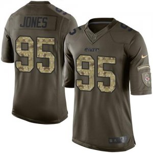 Jerseys Factory Cheap Nike Chiefs #95 Chris Jones Green Men's St