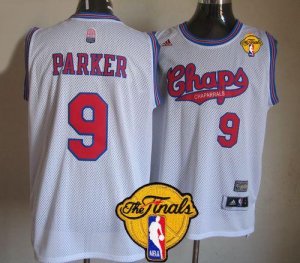 Jerseys Factory Cheap Spurs #9 Tony Parker White ABA Hardwood Cl