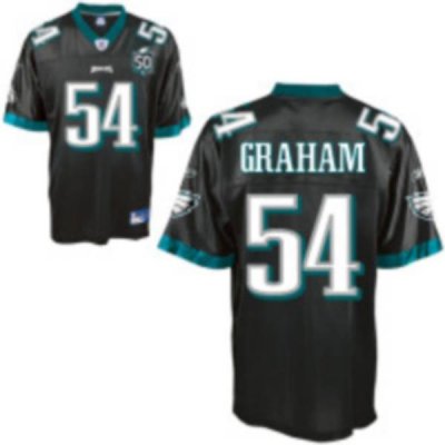 Jerseys Factory Cheap Eagles #54 Brandon Graham Black Stitched W