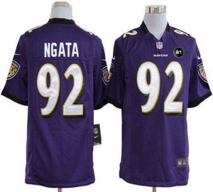 Jerseys Factory Cheap Nike Ravens #92 Haloti Ngata Purple Team C