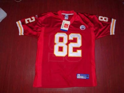 Jerseys Factory Cheap Chiefs #82 Dwayne Bowe Red With AFL 50 Ann
