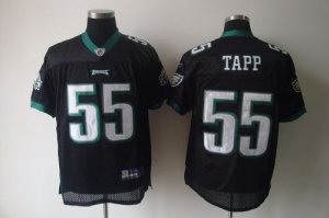 Jerseys Factory Cheap Eagles #55 Darryl Tapp Black Stitched NFL