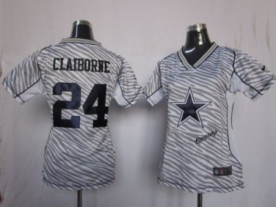 Jerseys Factory Cheap Nike Cowboys #24 Morris Claiborne Zebra Wo