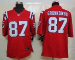 Jerseys Factory Cheap Nike Patriots #87 Rob Gronkowski Red Alter