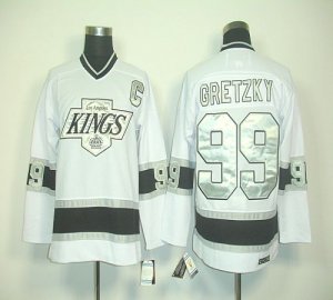 Jerseys Factory Cheap Kings #99 Wayne Gretzky White CCM Throwbac