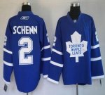 Jerseys Factory Cheap Maple Leafs #2 Luke Schenn Blue Embroidere