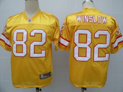 Jerseys Factory Cheap Buccaneers #82 Kellen Winslow Yellow Stitc